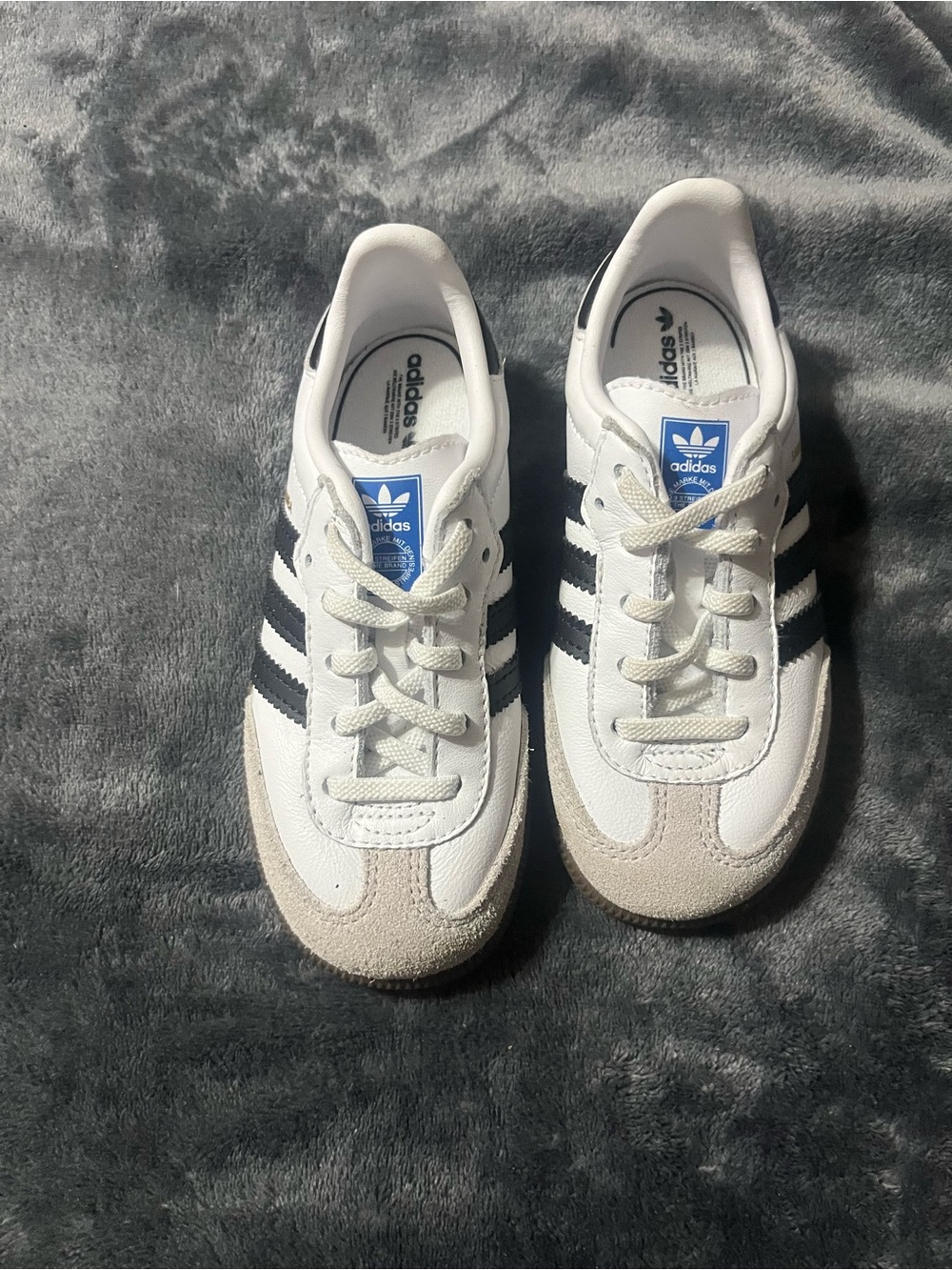 adidas Kids White Black and Beige Retro Sneaker